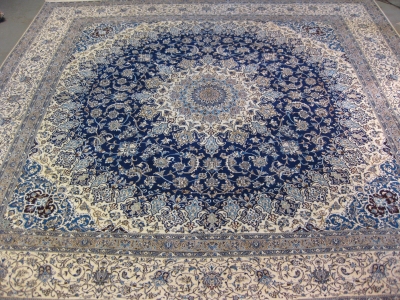 Fine Persian Nain carpet size 4.95m x 4.84m